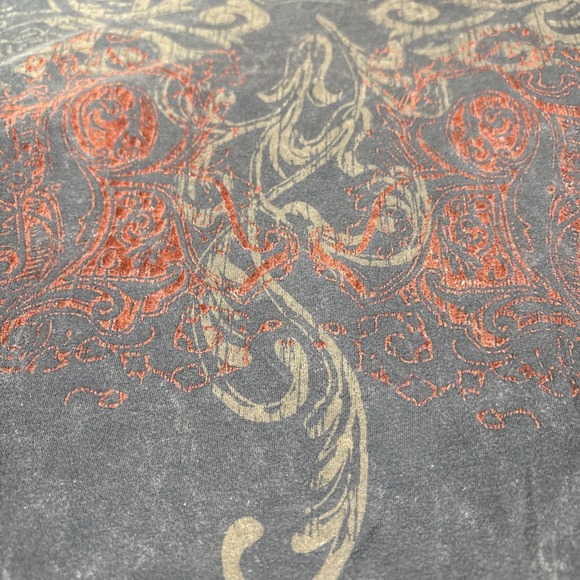 Y2K Rass Gothic Cross Knight T Shirt Mens XL Black Pima Cotton Double Sided Emo - Picture 7 of 13